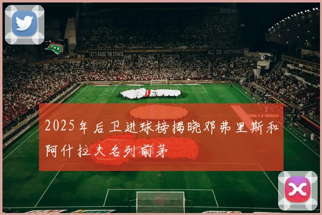 2025年后卫进球榜揭晓邓弗里斯和阿什拉夫名列前茅